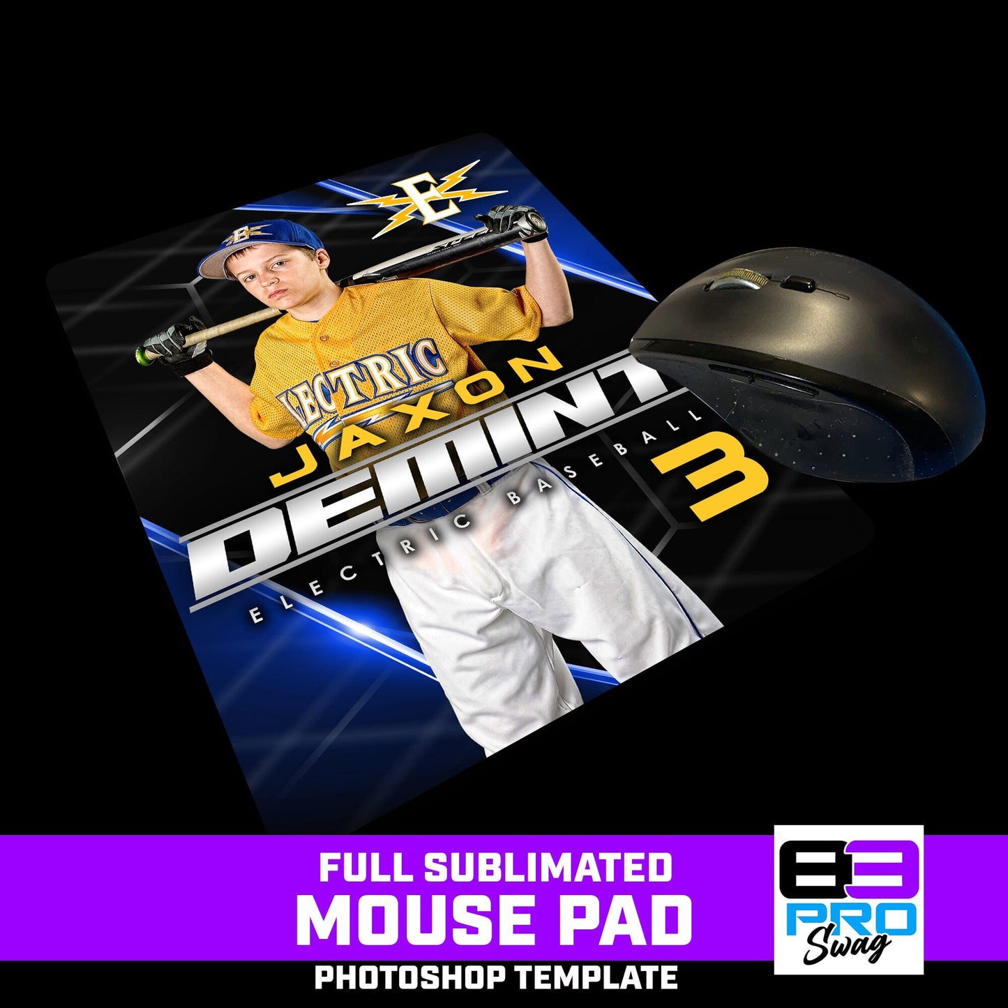 Vector - Mouse Pad Photoshop Template-Photoshop Template - PSMGraphix