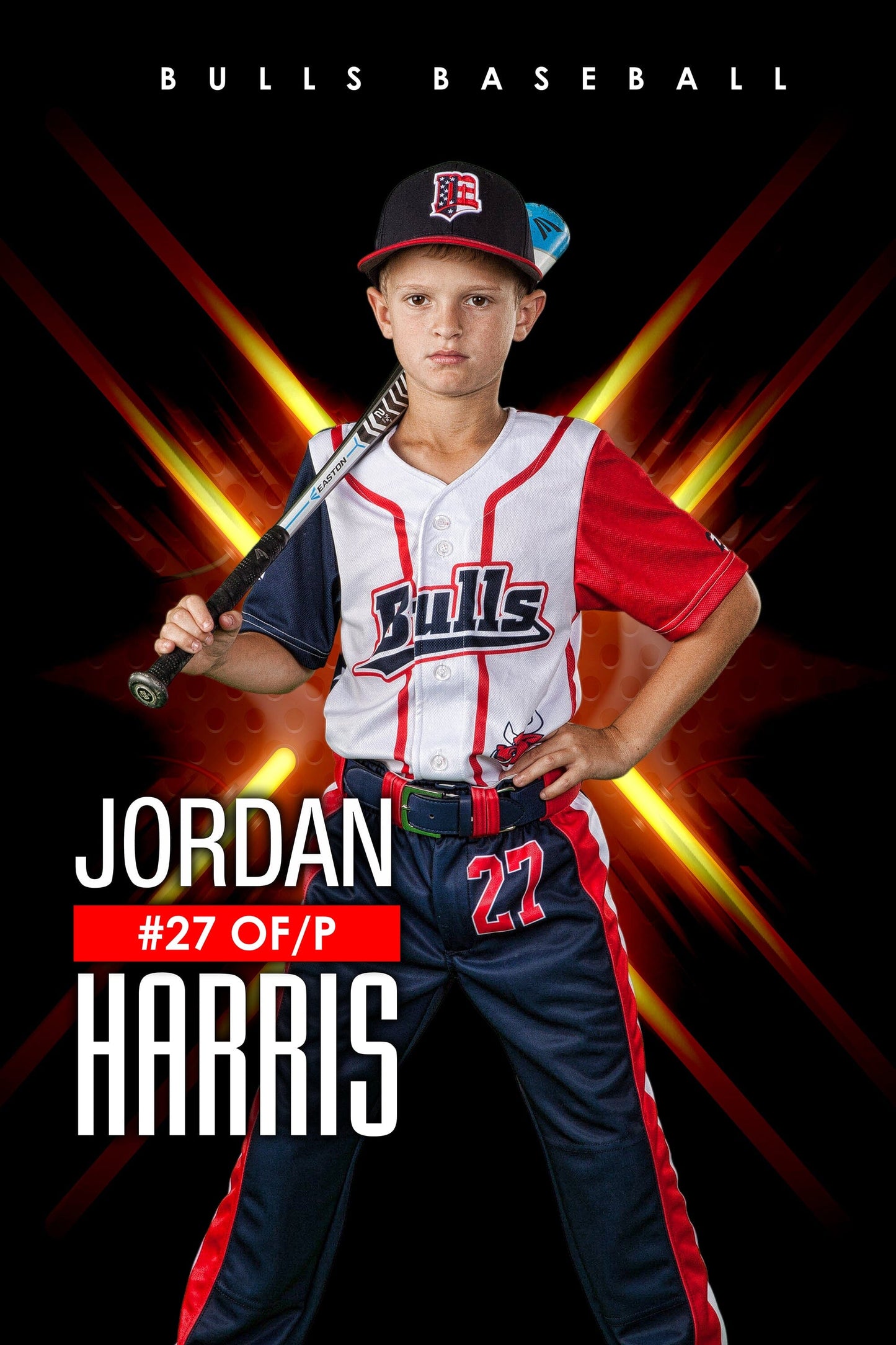 Nova 2:3 Ratio Player Poster/Banner-Photoshop Template - PSMGraphix