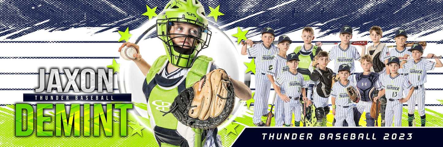 PIN STRIPE - 1:3 Ratio MEMORY MATE PANORAMIC Photoshop Template-Photoshop Template - PSMGraphix