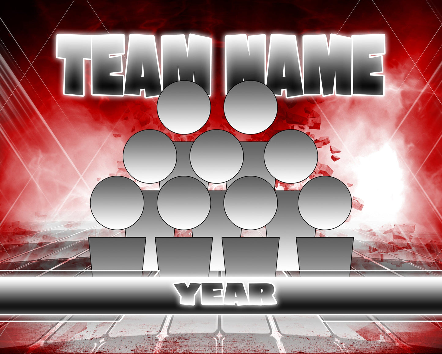 Punisher in Color GreenScreen Team & Individual Template Package