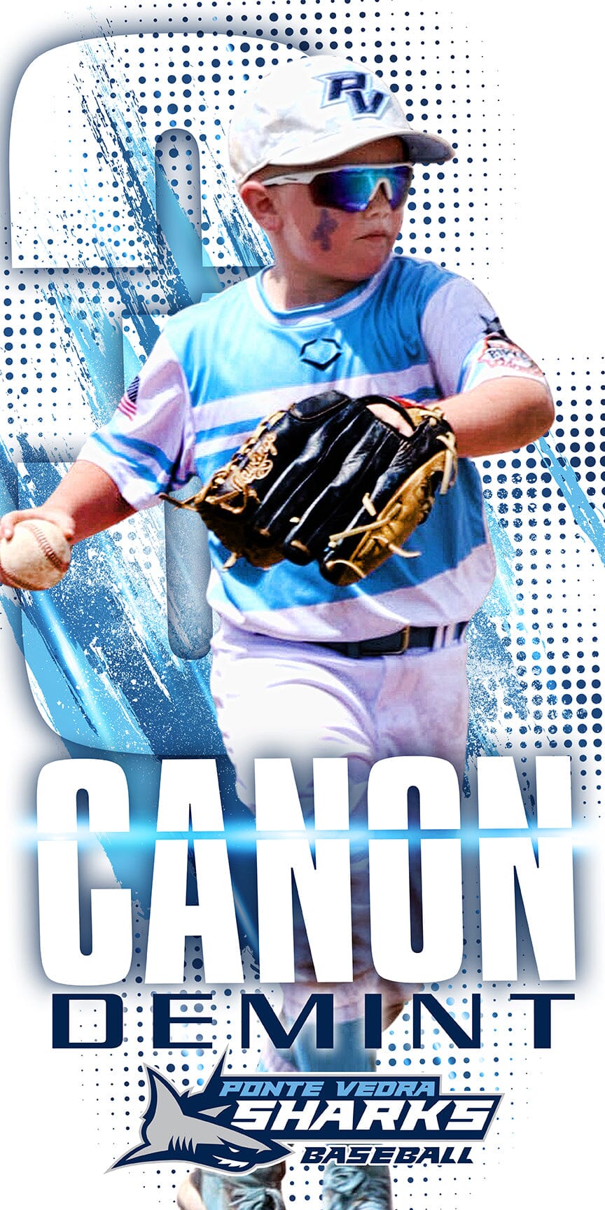 1:2 Ratio INDIVIDUAL Photoshop Template - SPLASH - Multi-Sport-Photoshop Template - PSMGraphix