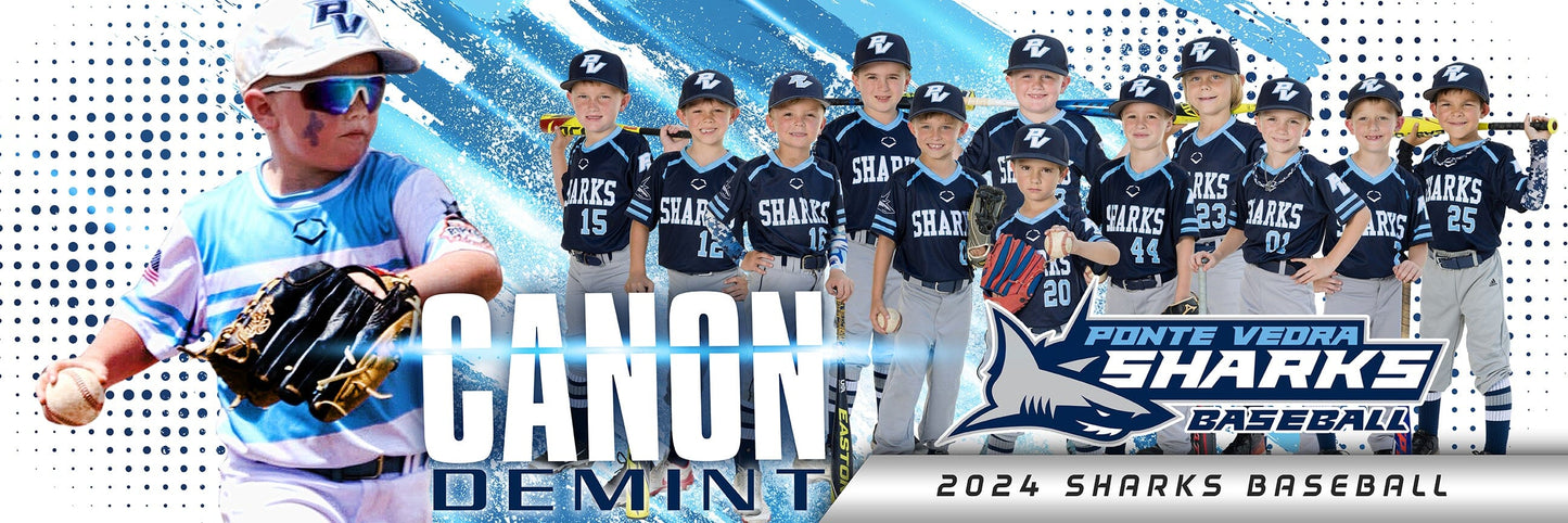 1:3 Ratio MEMORY MATE PANORAMIC Photoshop Template - SPLASH - Multi-Sport-Photoshop Template - PSMGraphix