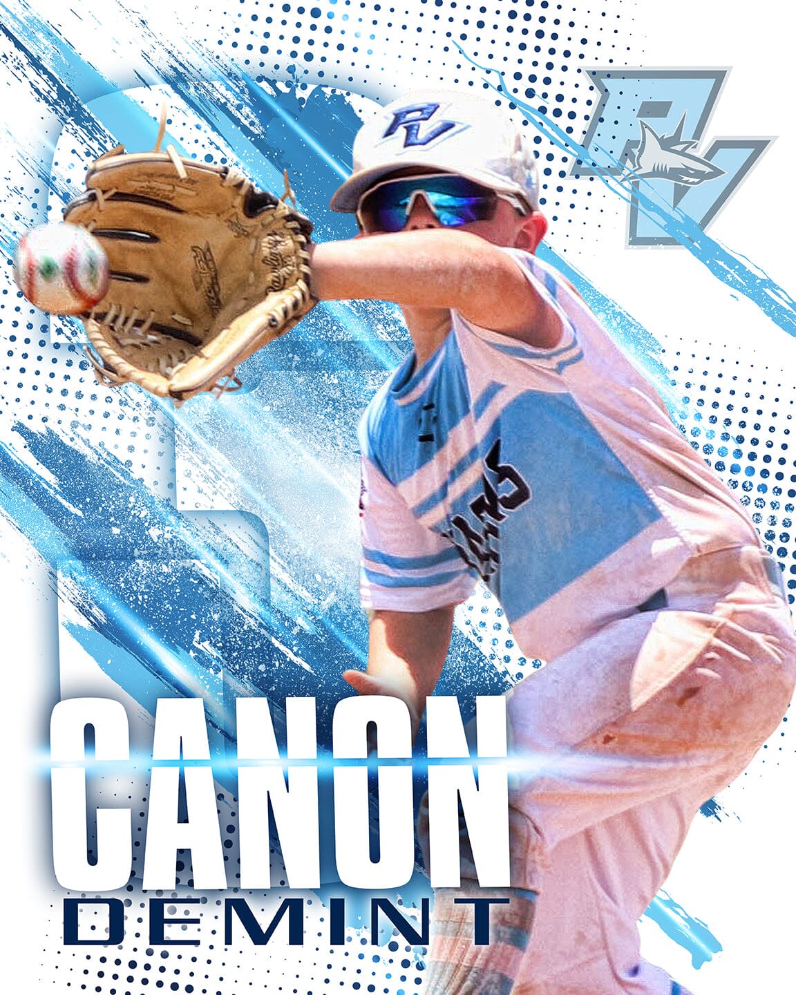 4:5 Ratio INDIVIDUAL POSTER/BANNER Photoshop Template - SPLASH - Multi-Sport-Photoshop Template - PSMGraphix