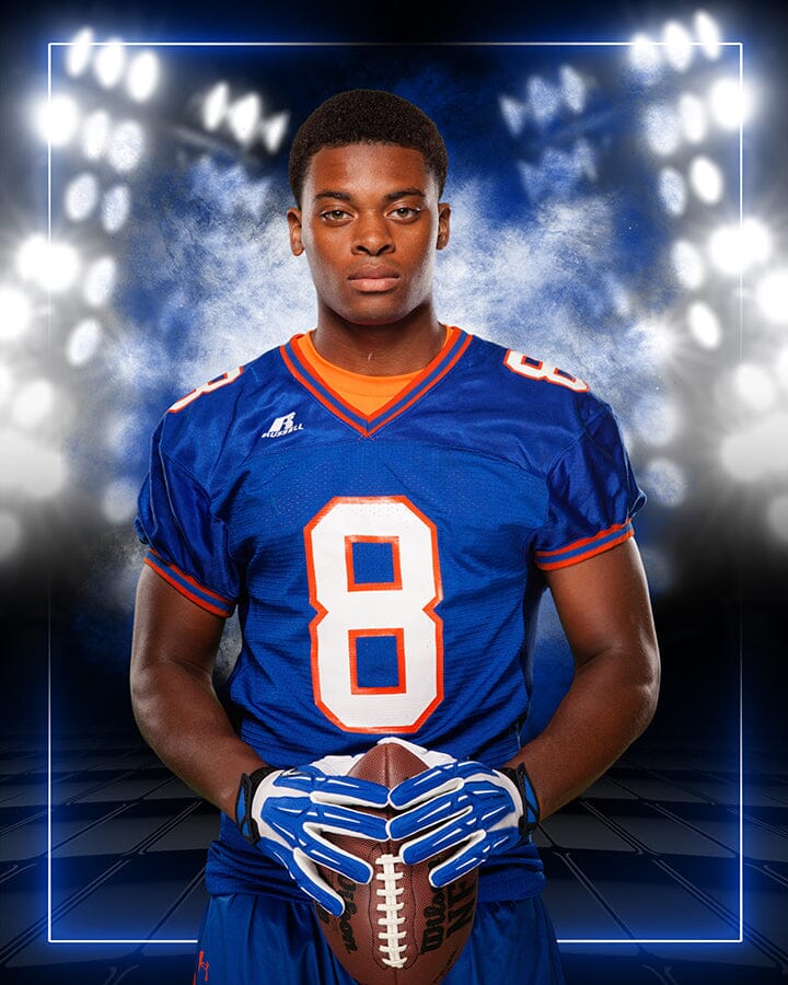 Smoke & Lights Sports Background