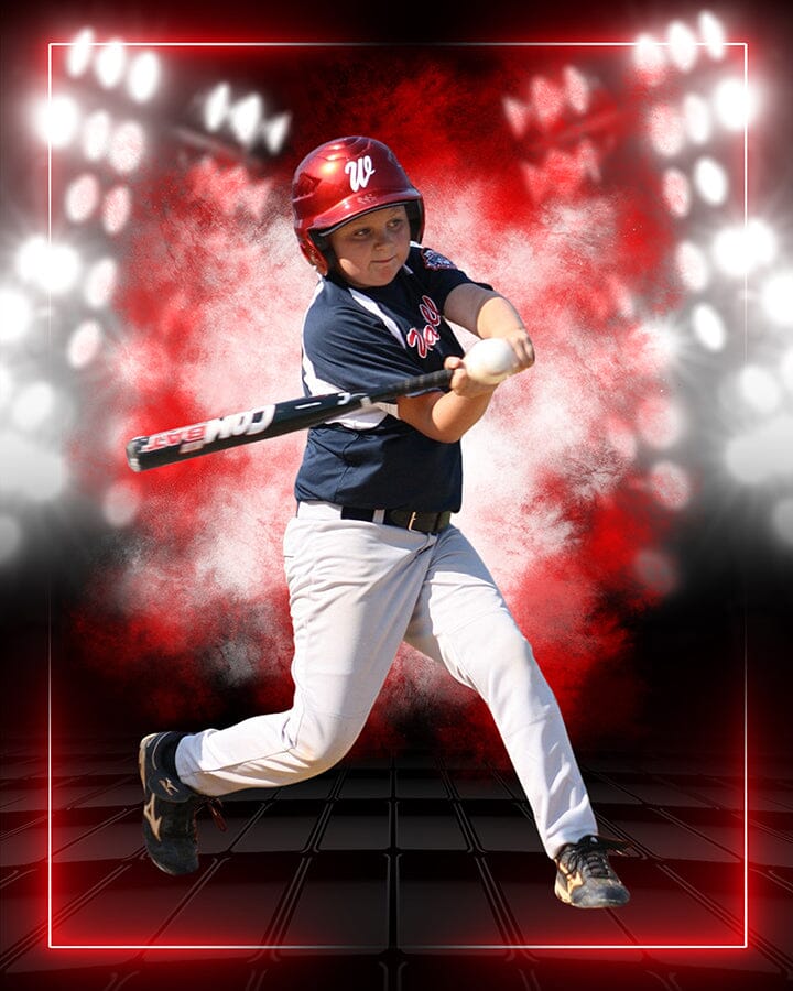 Smoke & Lights Sports Background