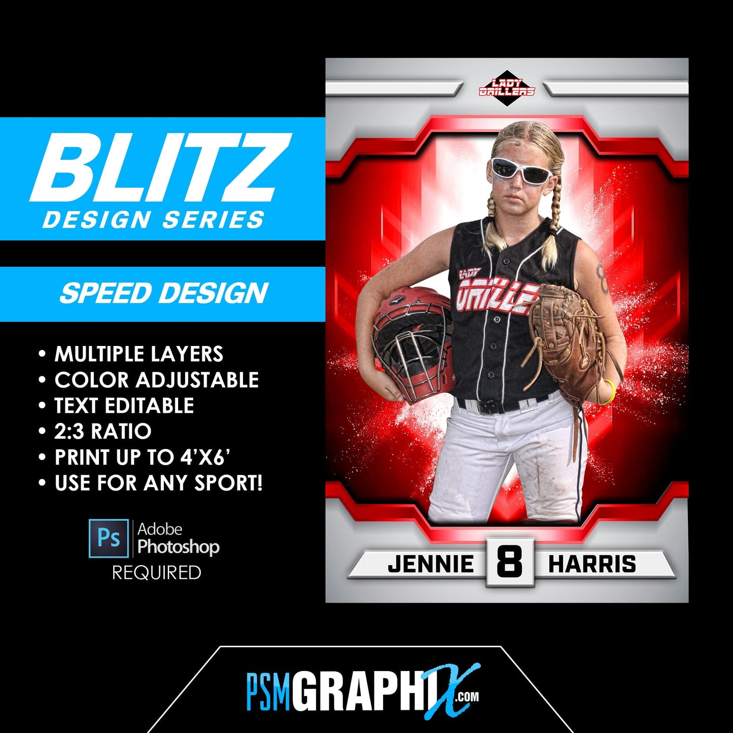 BLITZ Series FULL COLLECTION - Poster/Banner Templates-Photoshop Template - PSMGraphix