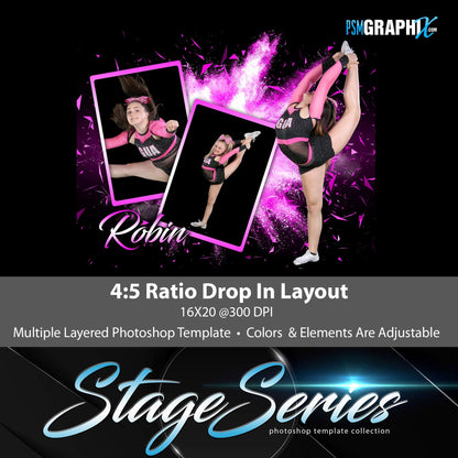 Confetti Burst - Stage Series II - Drop In Photoshop Template-Photoshop Template - PSMGraphix