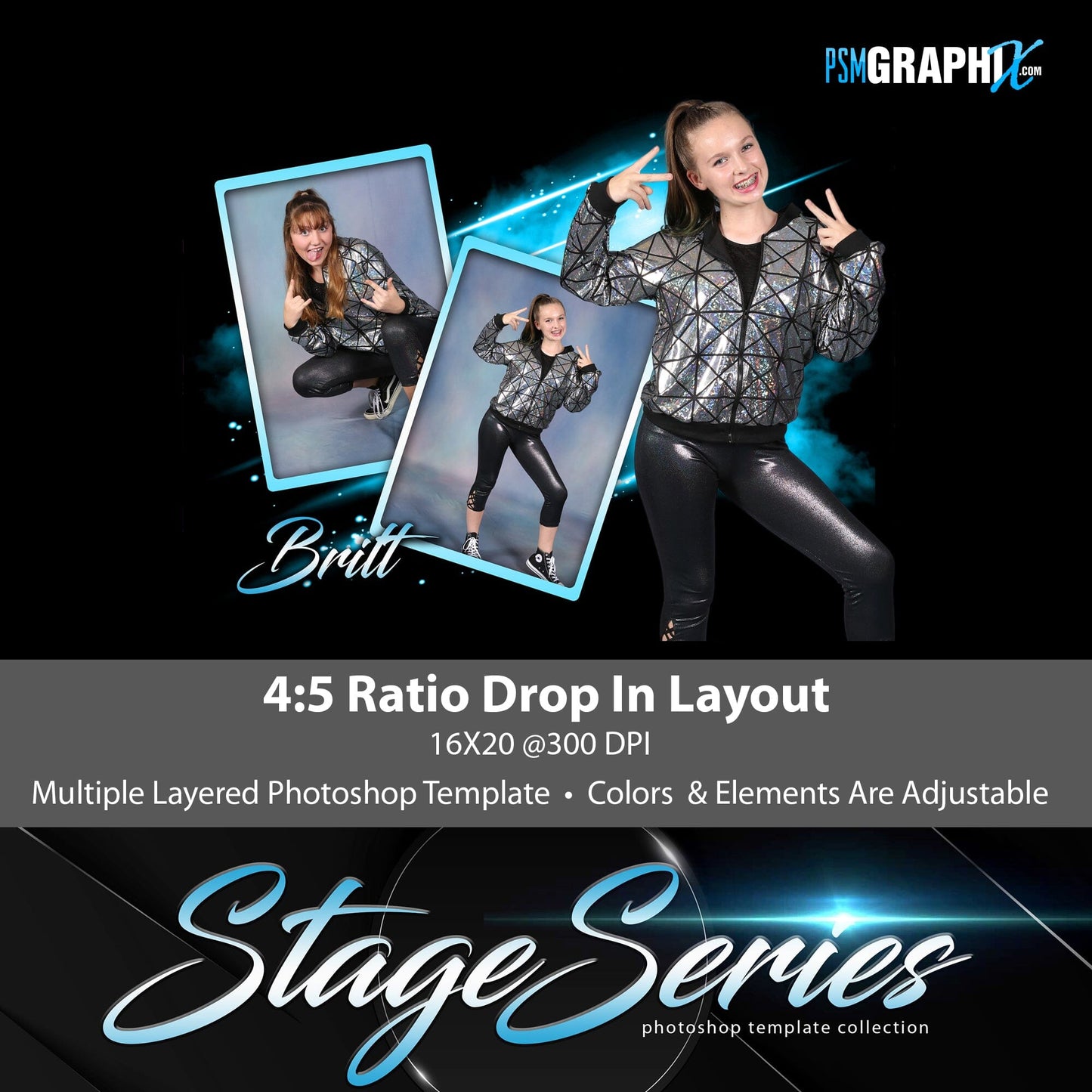 Fire Lights - Stage Series II - Drop In Photoshop Template-Photoshop Template - PSMGraphix