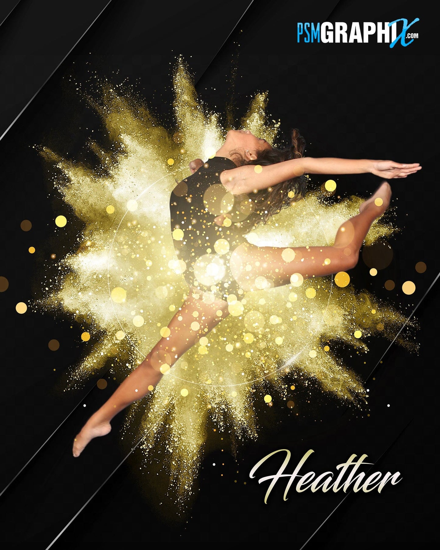 Gold Metal - Stage Series II - Photoshop Template 3 Pack-Photoshop Template - PSMGraphix