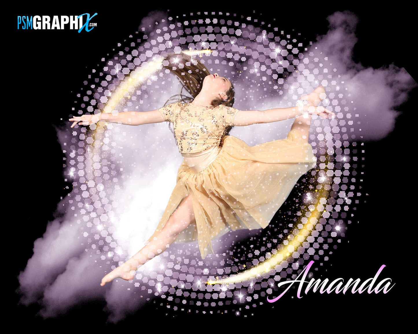 Powder Flare - Stage Series II - Photoshop Template 3 Pack-Photoshop Template - PSMGraphix