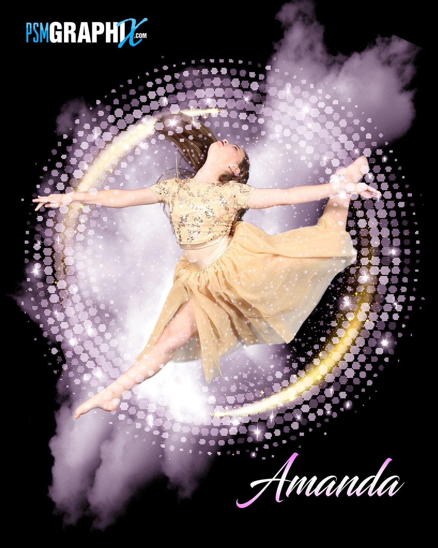 Powder Flare - Stage Series II - Photoshop Template 3 Pack-Photoshop Template - PSMGraphix