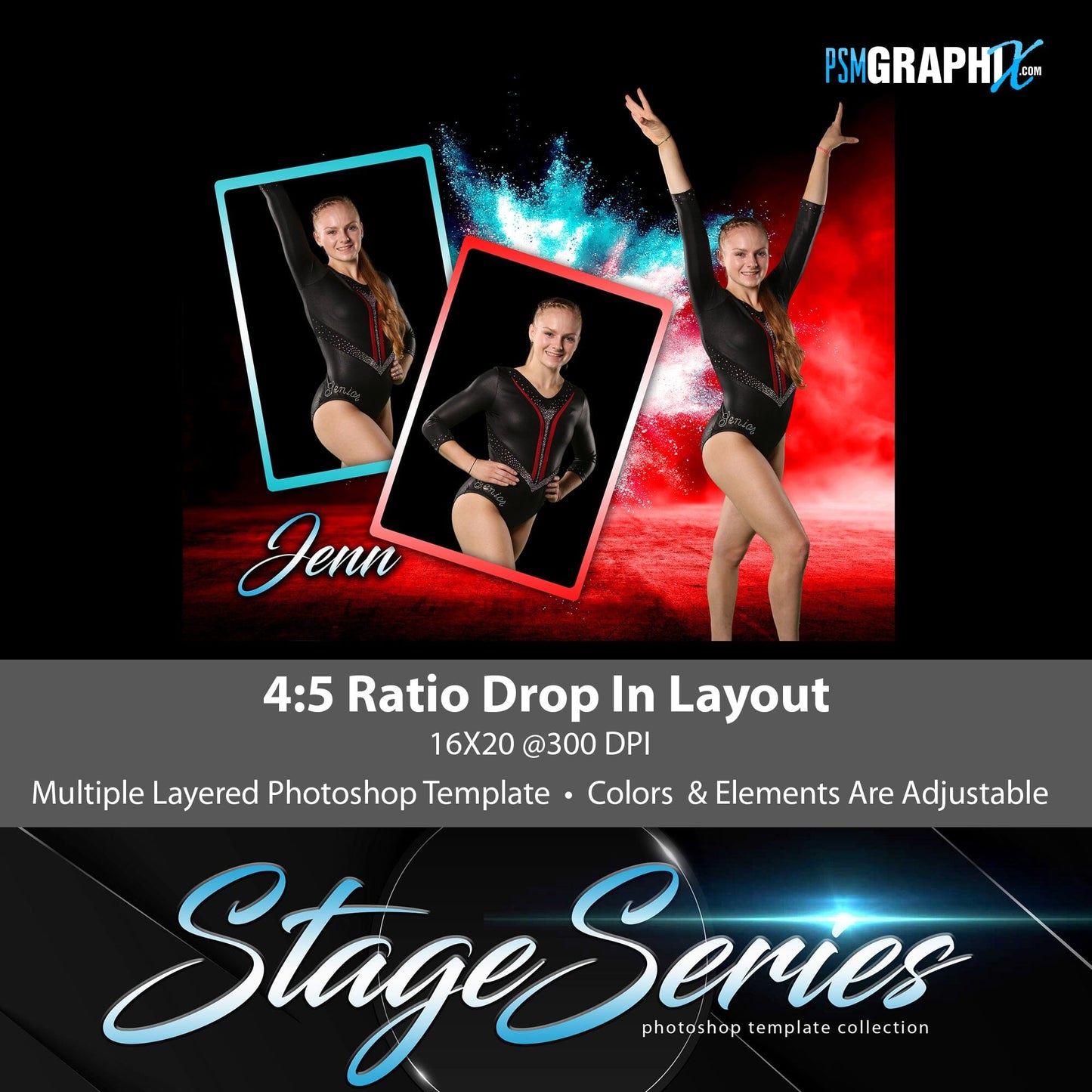 Urban Smoke - Stage Series II - Drop In Photoshop Template-Photoshop Template - PSMGraphix