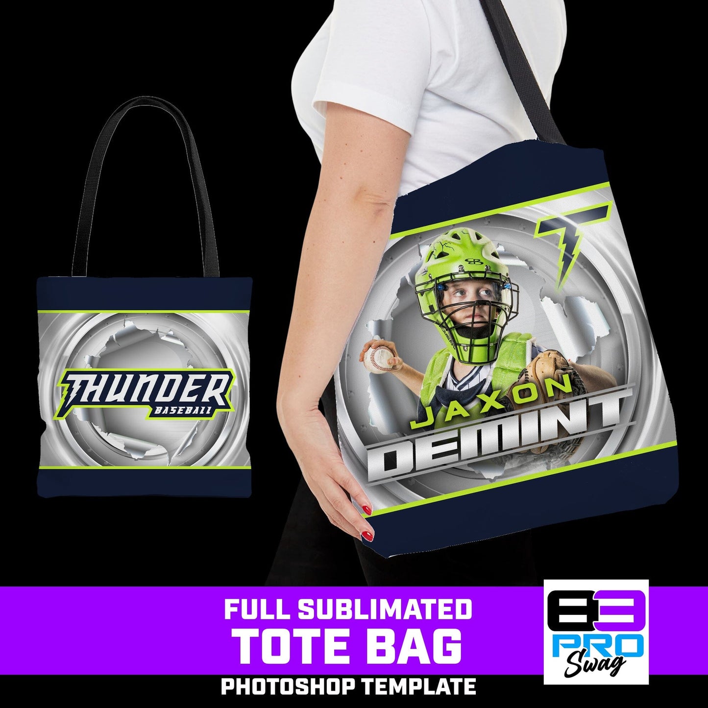 METAL BREAKOUT - Tote Bag Photoshop Template-Photoshop Template - PSMGraphix