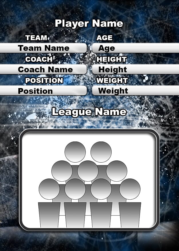 Blueliner Traditional Team & Individual Template Package-Photoshop Template - PSMGraphix