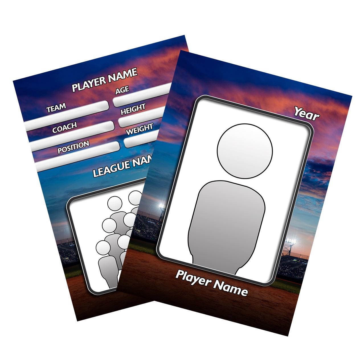 Slugger Team & Individual Template Package-Photoshop Template - PSMGraphix
