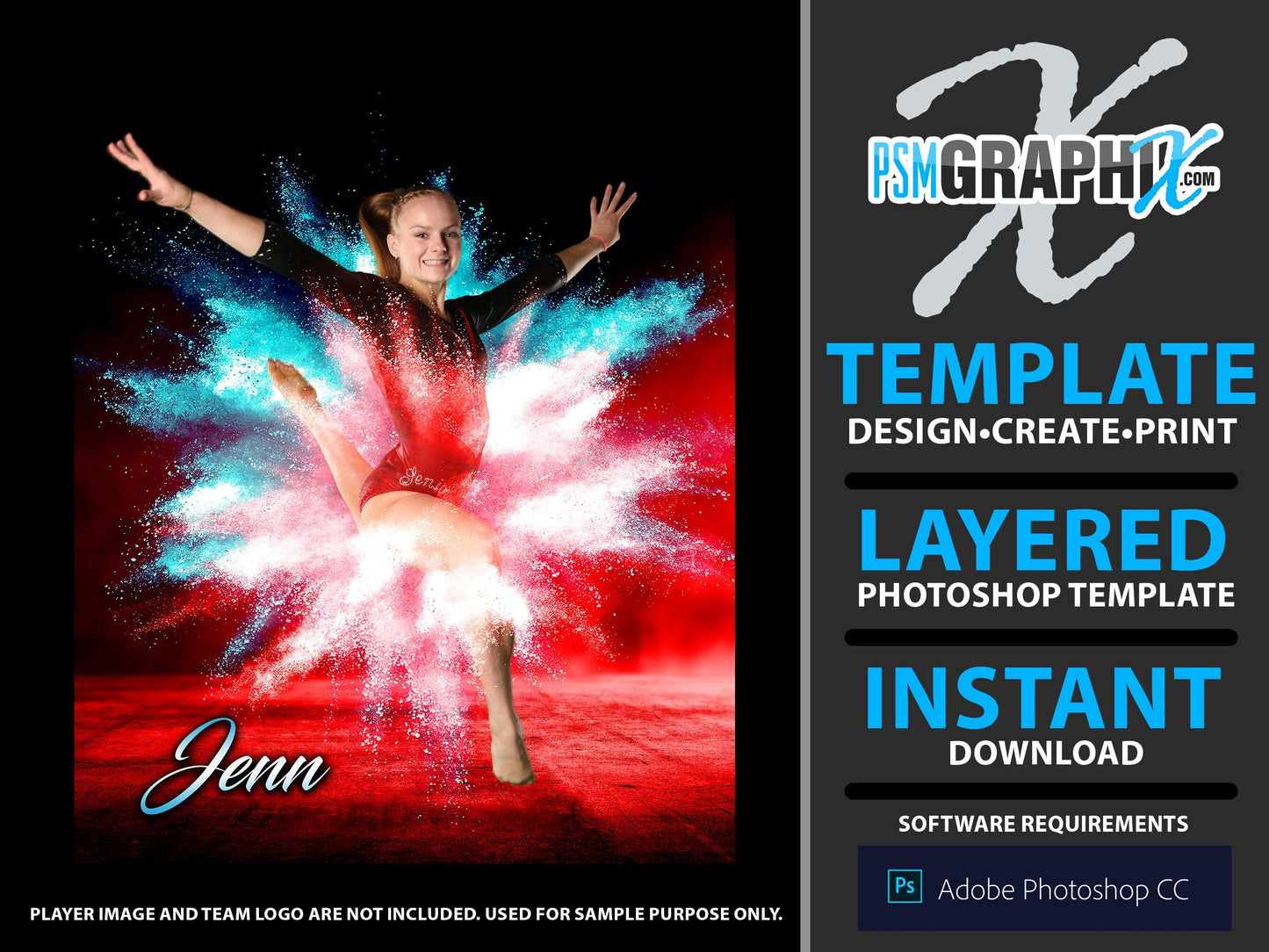 Urban Smoke - Stage Series II - Vertical Photoshop Template-Photoshop Template - PSMGraphix