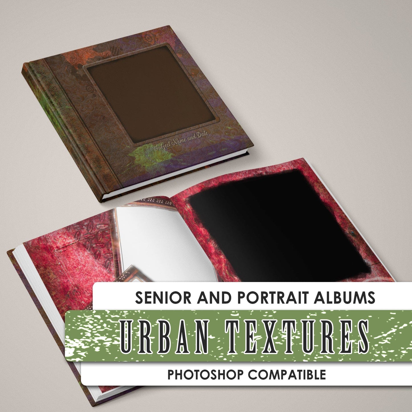 Urban Textures Album-Photoshop Template - PSMGraphix