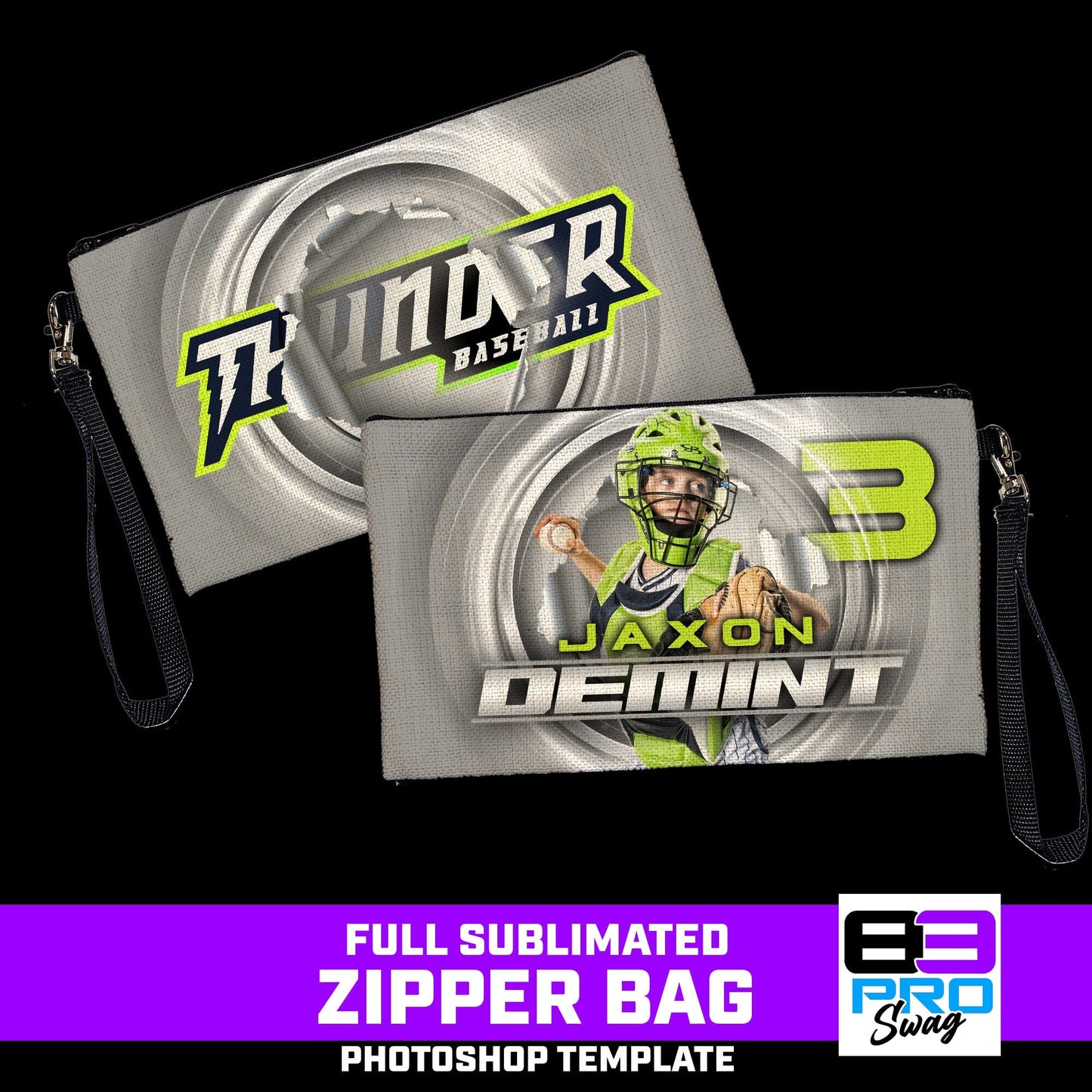 METAL BREAKOUT - Zipper Bag Photoshop Template-Photoshop Template - PSMGraphix