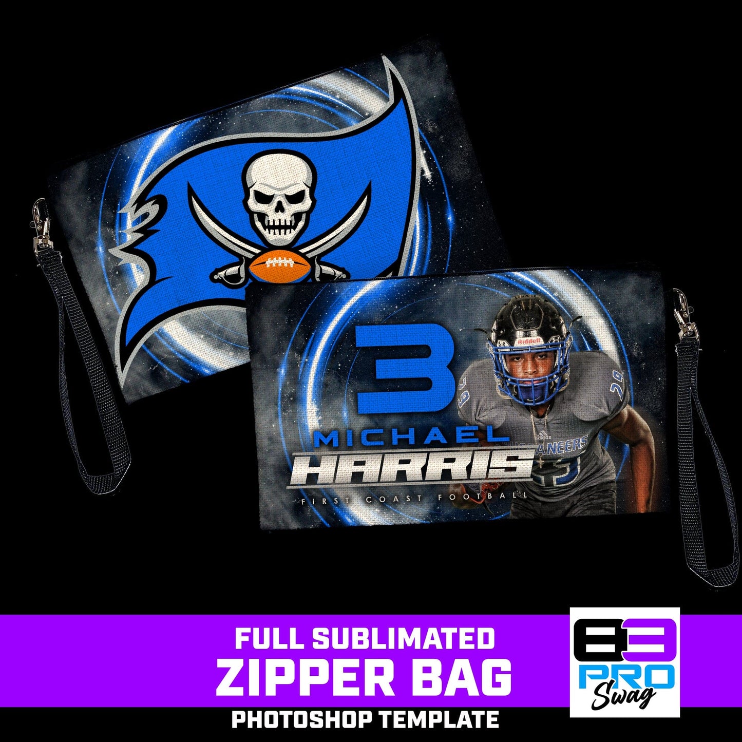 Zipper Bag Photoshop Template - FLARE-Photoshop Template - PSMGraphix