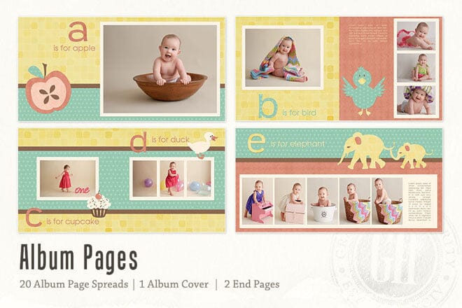 A is for Apple - Bundle-Photoshop Template - Graphic Authority