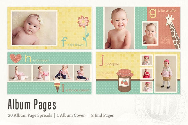 A is for Apple - Bundle-Photoshop Template - Graphic Authority