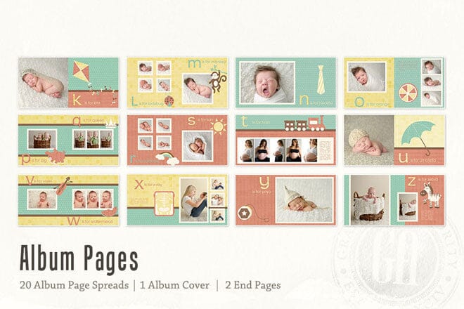 A is for Apple - Bundle-Photoshop Template - Graphic Authority