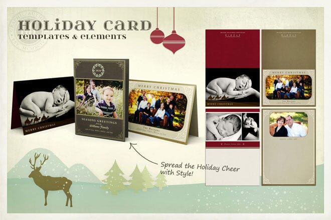 Holiday Cards 2011 - Bundle-Photoshop Template - Graphic Authority