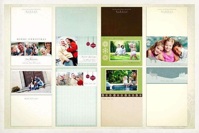 Holiday Cards 2011 - Bundle-Photoshop Template - Graphic Authority