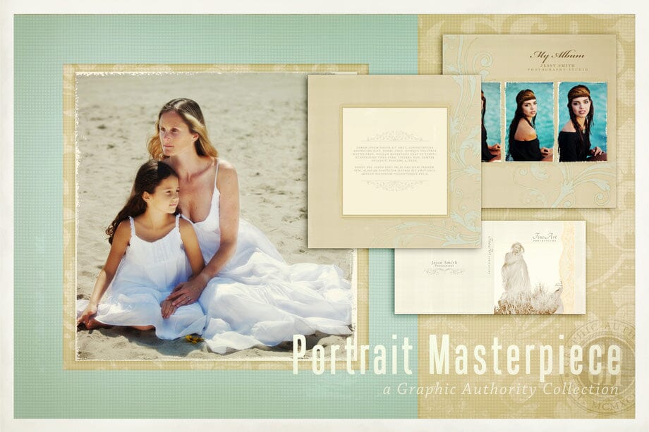 Portrait Masterpiece - Bundle-Photoshop Template - Graphic Authority