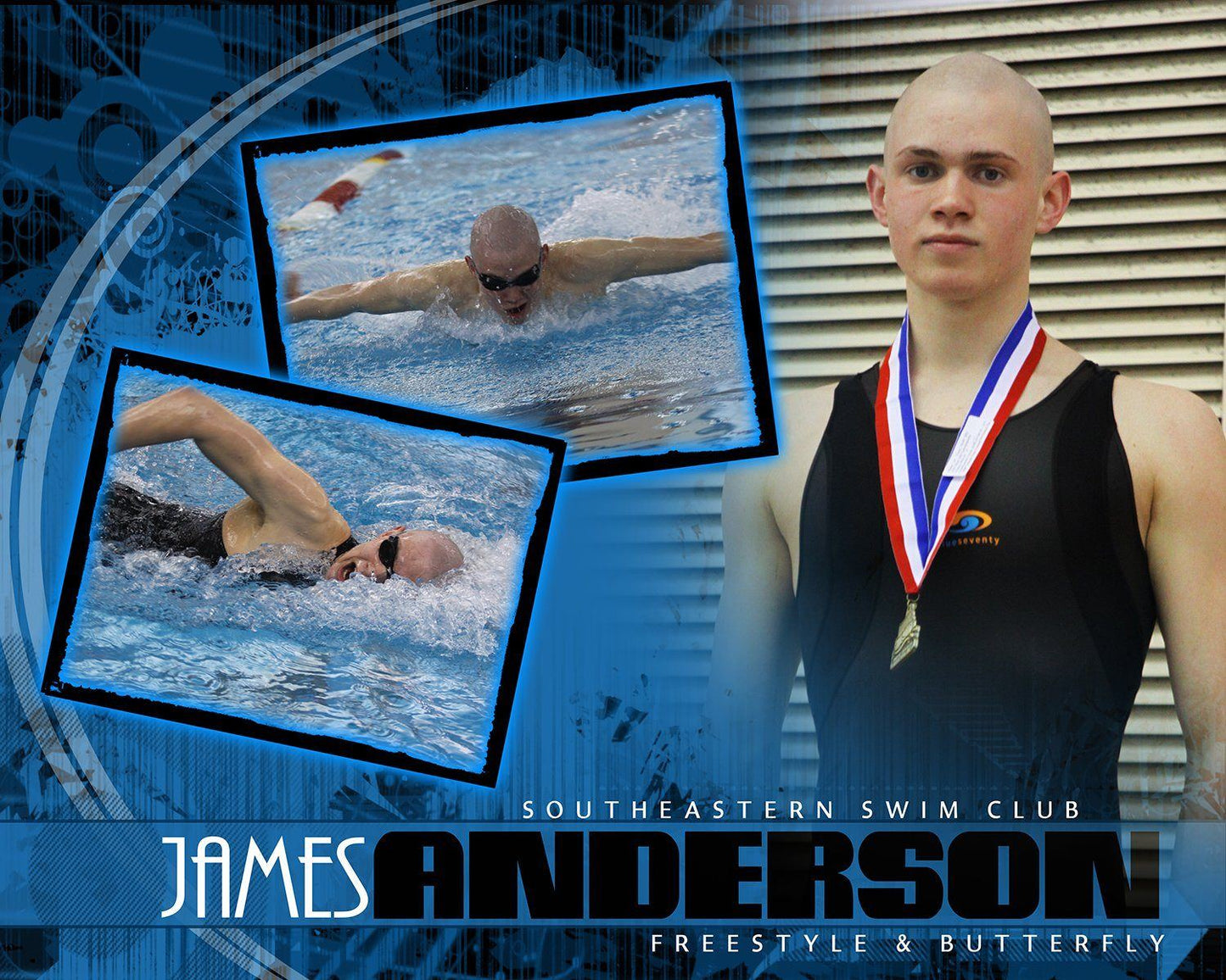 Swim v.5 - Action Drop In Poster/Banner-Photoshop Template - Photo Solutions