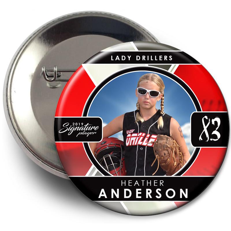Signature Player - Softball - V2 - T&I Drop-In Collection-Photoshop Template - Photo Solutions