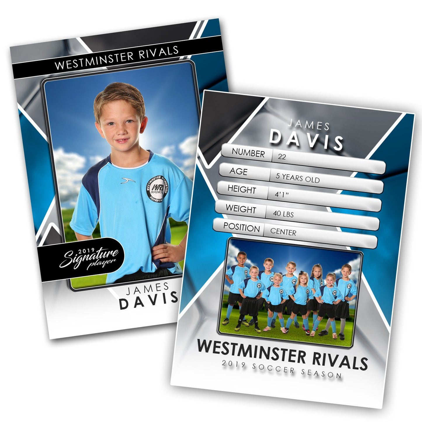 Signature Player - Soccer - V2 - T&I Drop-In Collection-Photoshop Template - Photo Solutions
