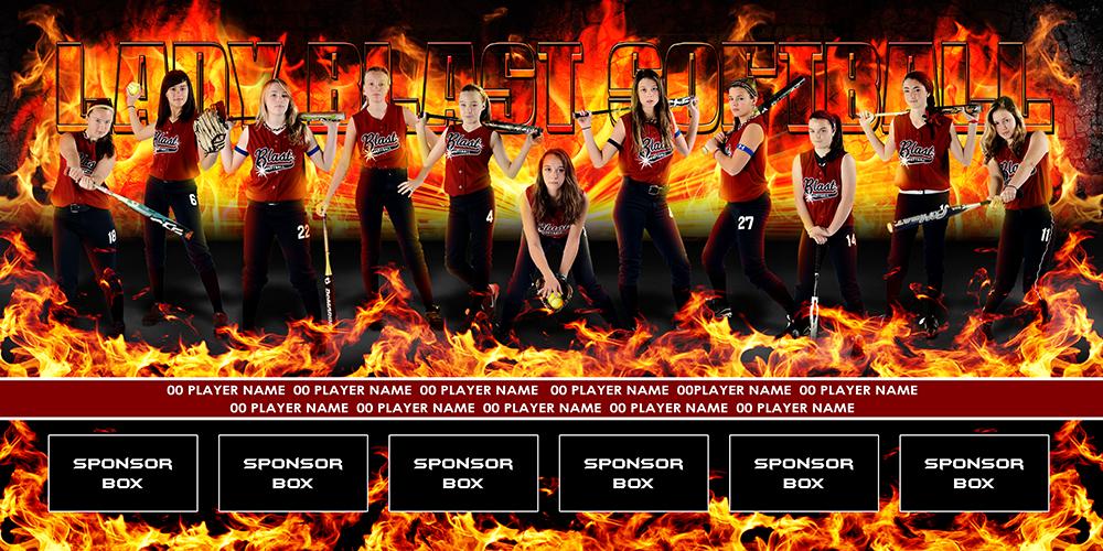Blast v.2 - Team Field Banner-Photoshop Template - Photo Solutions