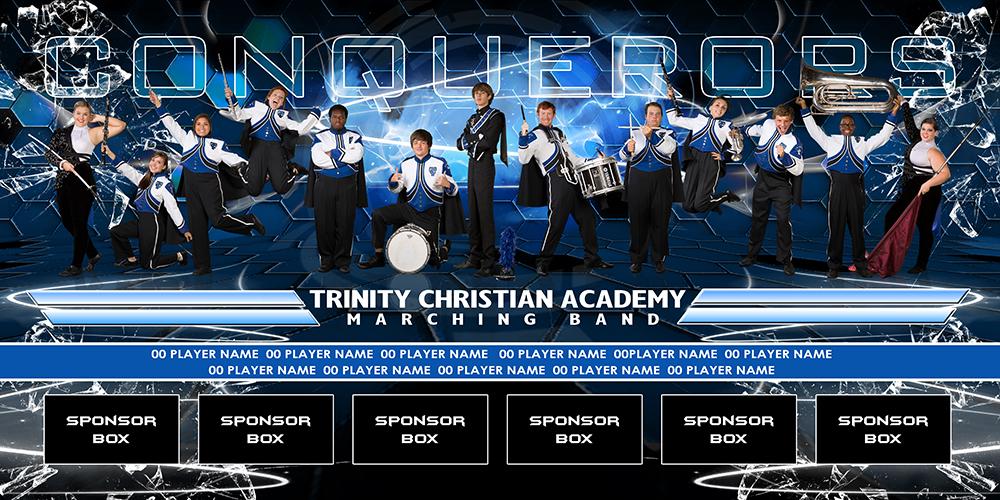 Honeycomb v.3 - Team Field Banner-Photoshop Template - Photo Solutions