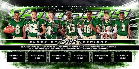 Friday Nights Lights v.6 - MVP Series - Team Field Banner-Photoshop Template - Photo Solutions