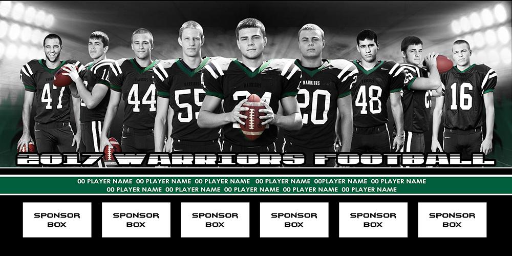 Night Game v.1 - Team Field Banner-Photoshop Template - Photo Solutions