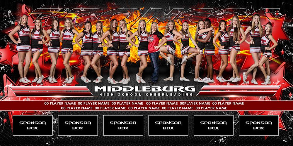 Stars v.3 - Team Field Banner-Photoshop Template - Photo Solutions