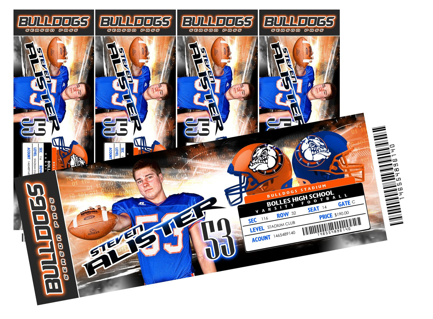 Time Zone - V.5 - Game Day Ticket - Panoramic-Photoshop Template - Photo Solutions