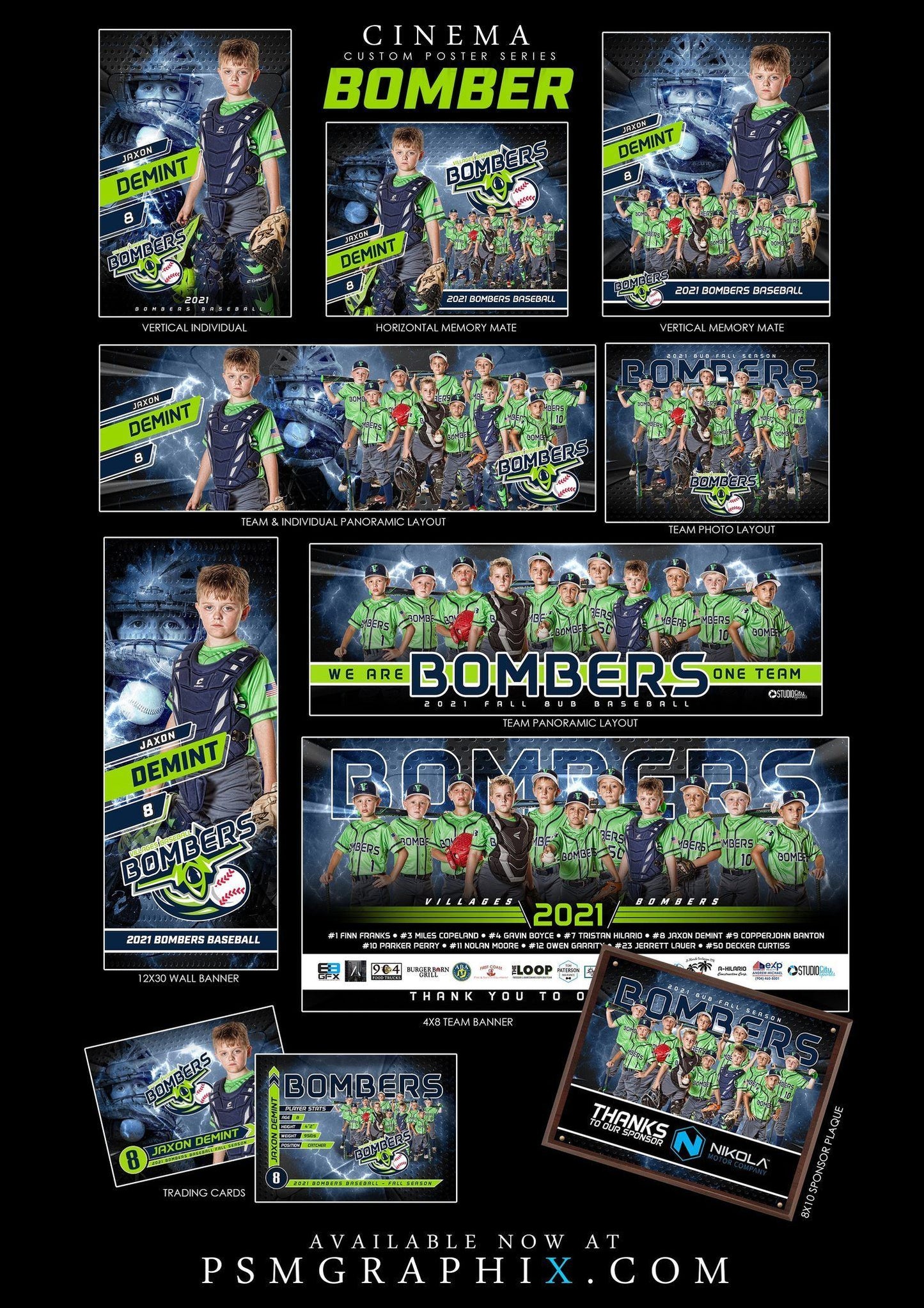 Cinema Series - BOMBER FULL SET - 2022 Limited Show Special Offer-Photoshop Template - PSMGraphix