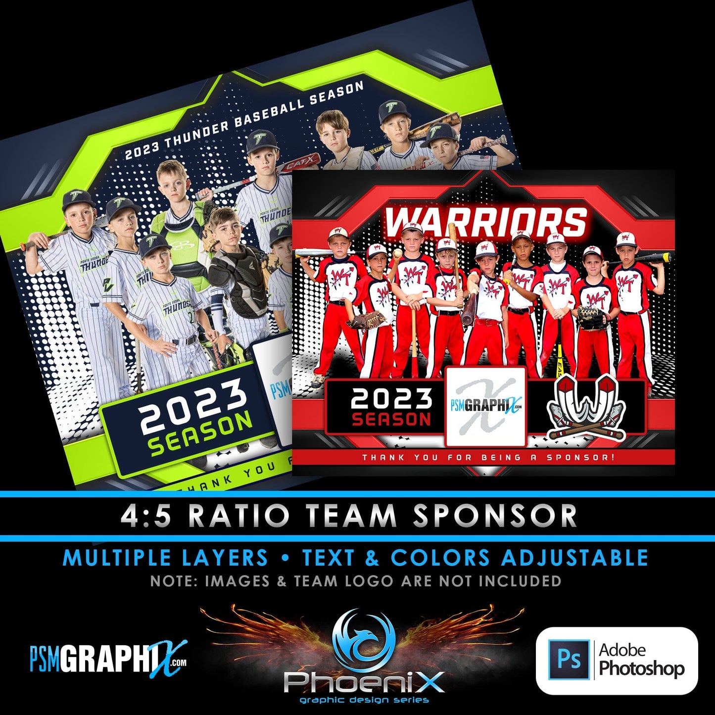 SHIELD - Phoenix Series - Sponsor Plaque Template-Photoshop Template - PSMGraphix