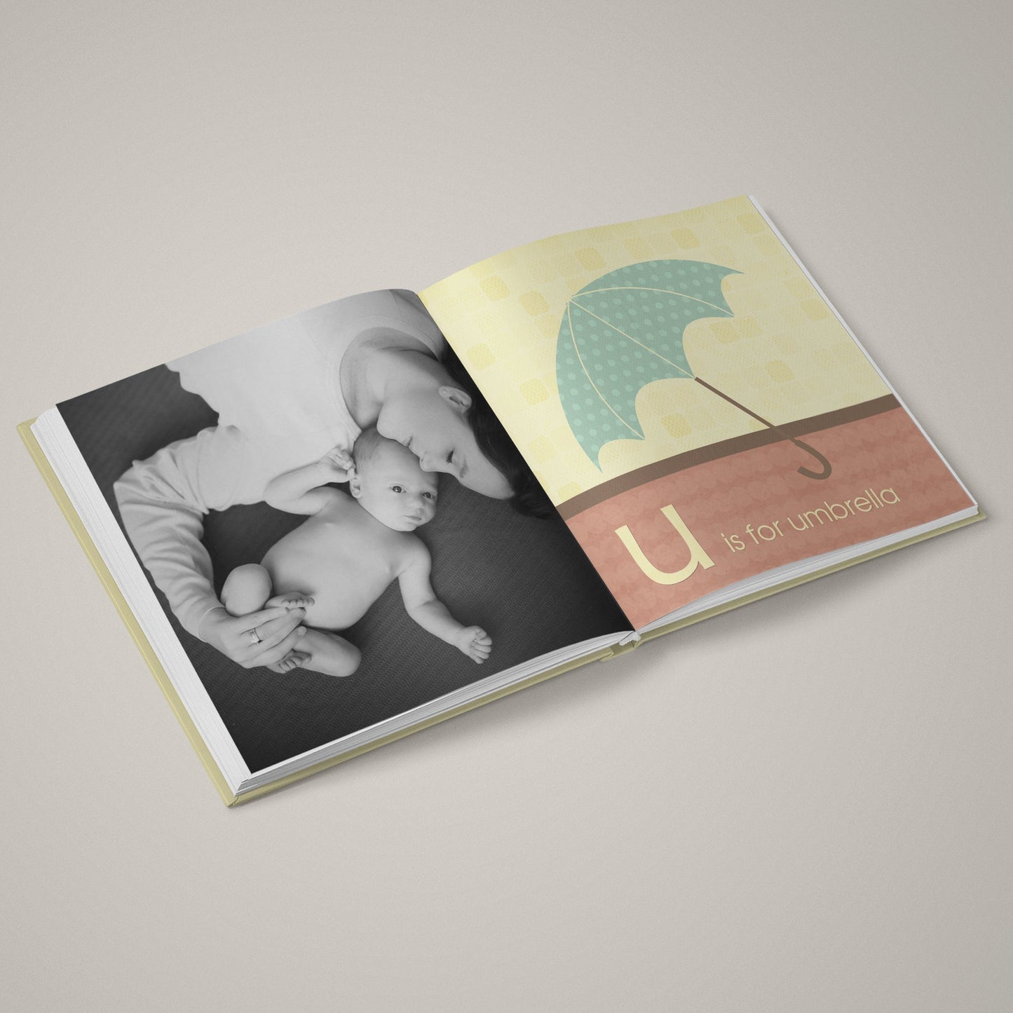 A Is For Apple - 12x12 - Album Spreads-Photoshop Template - Graphic Authority