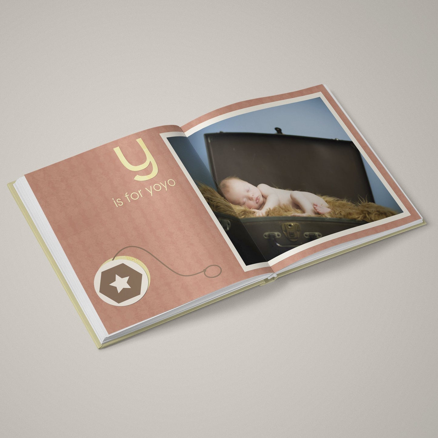 A Is For Apple - 12x12 - Album Spreads-Photoshop Template - Graphic Authority