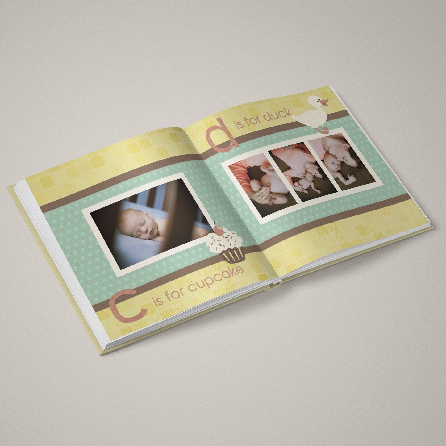 A Is For Apple - 12x12 - Album Spreads-Photoshop Template - Graphic Authority