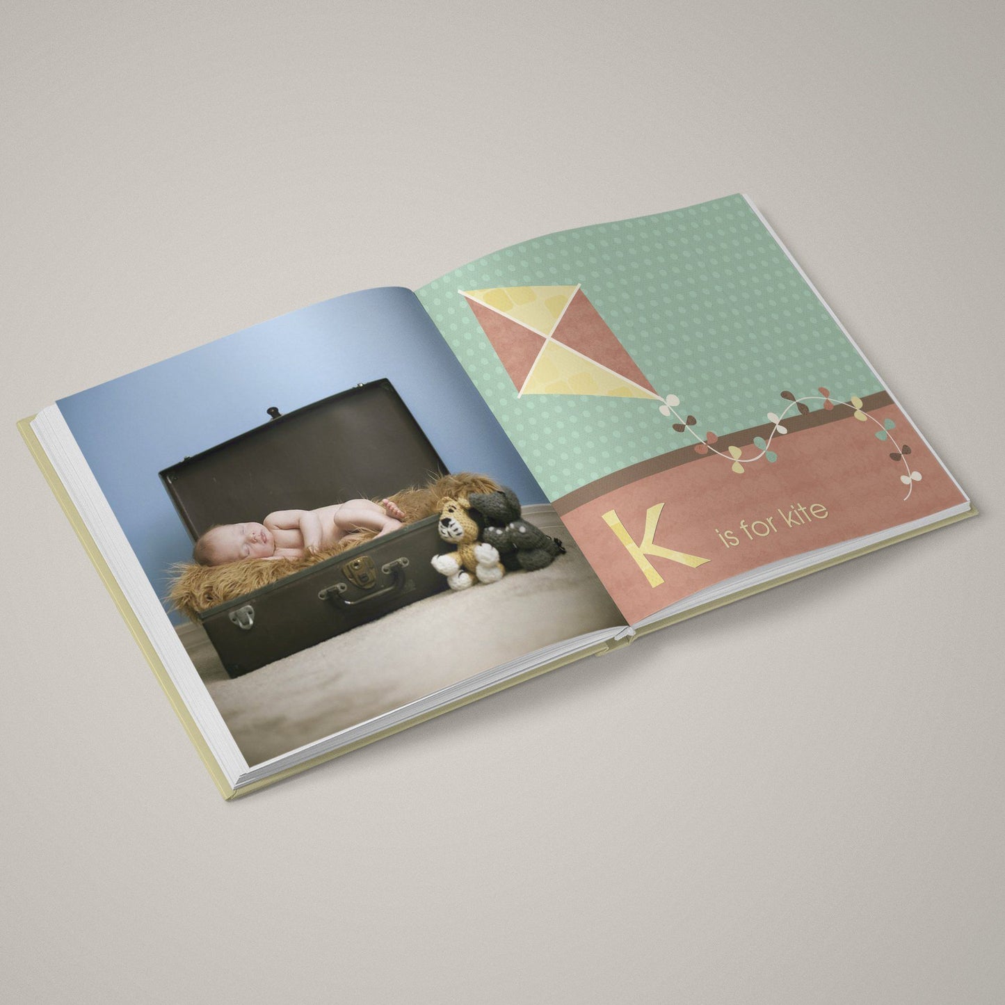 A Is For Apple - 12x12 - Album Spreads-Photoshop Template - Graphic Authority