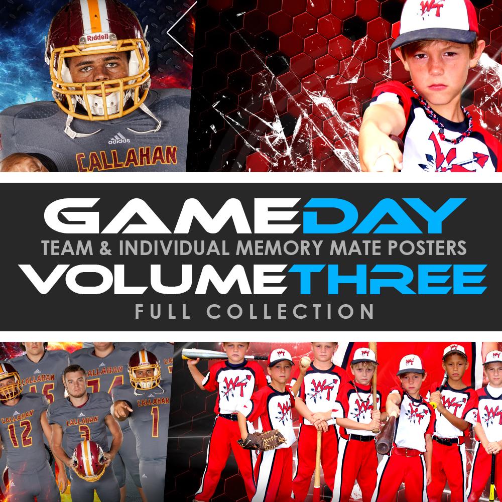 03 Game Day Memory Mates - V3 - FULL COLLECTION-Photoshop Template - Photo Solutions