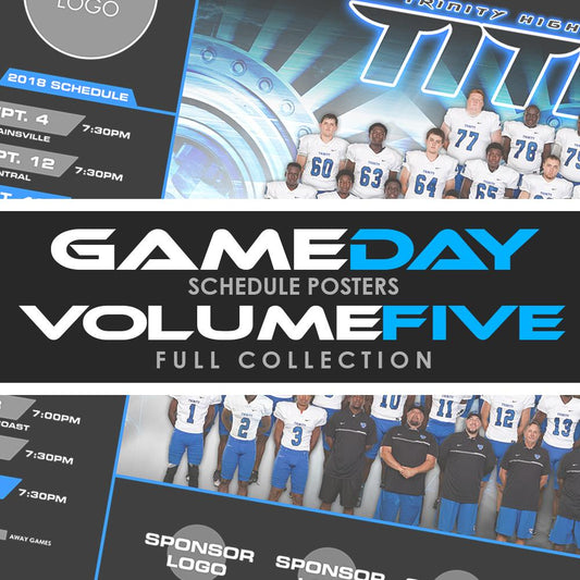 05 - Game Day Season Schedule Collection - Volume 5-Photoshop Template - Photo Solutions