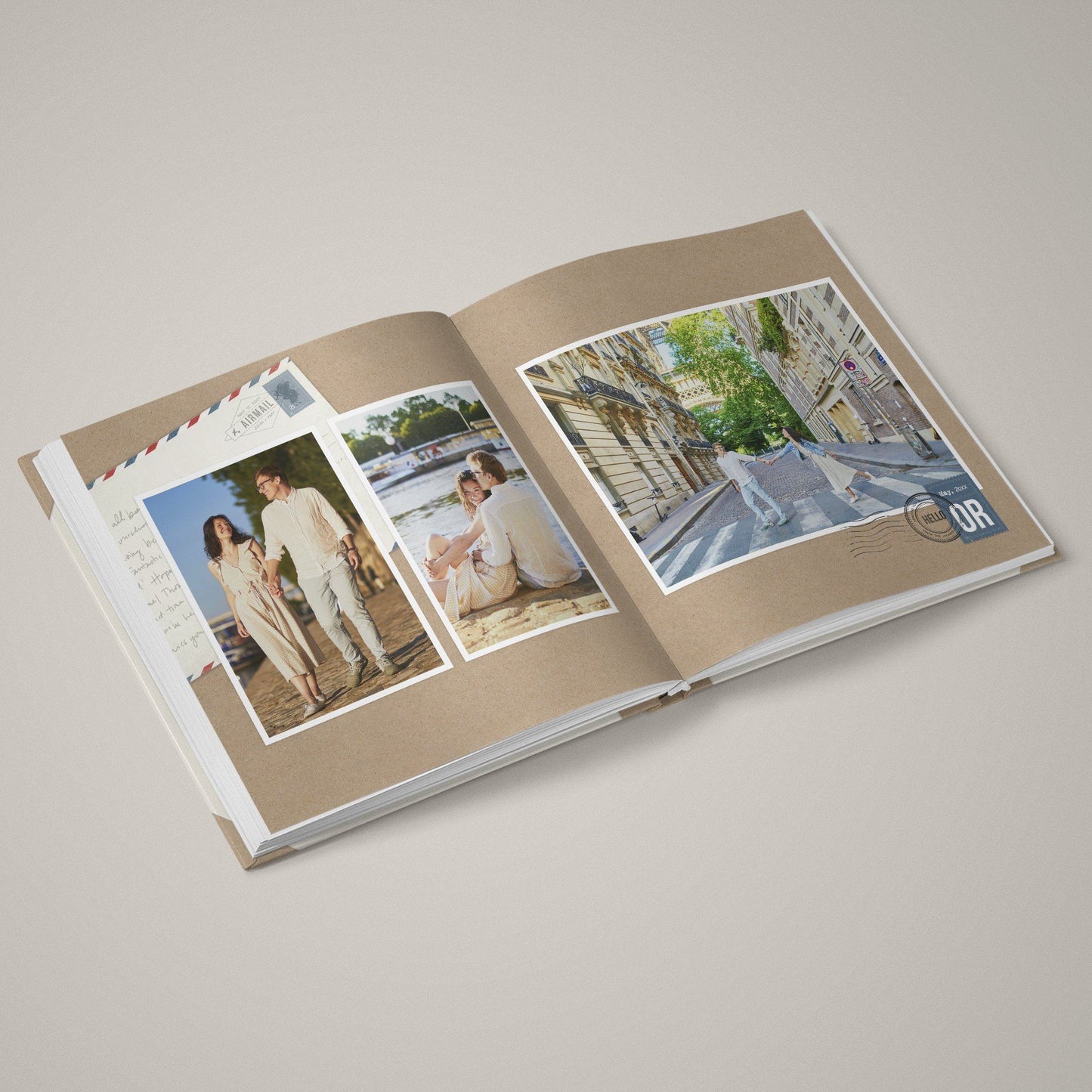Amore Postale - 12x24 - Album Spreads-Photoshop Template - Graphic Authority