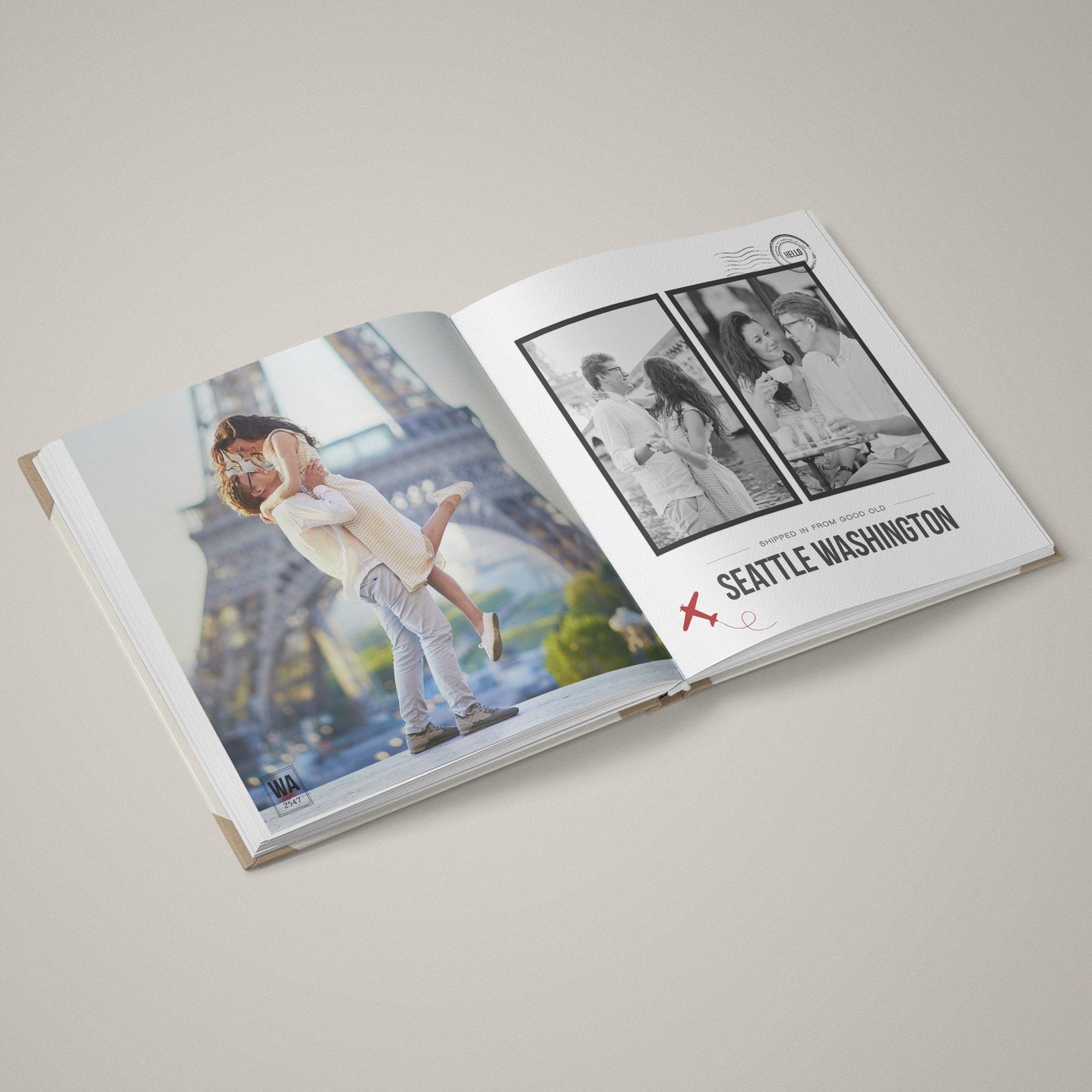 Amore Postale - 12x24 - Album Spreads-Photoshop Template - Graphic Authority