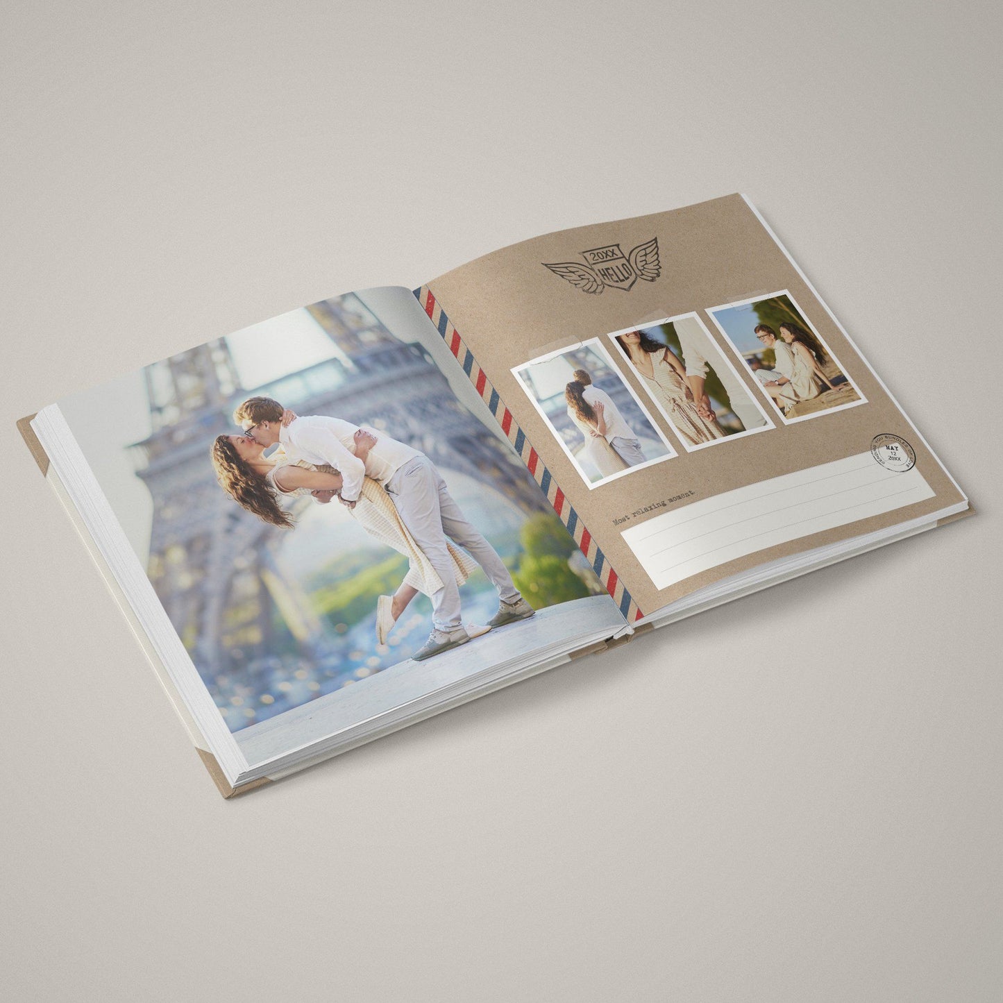 Amore Postale - 12x24 - Album Spreads-Photoshop Template - Graphic Authority