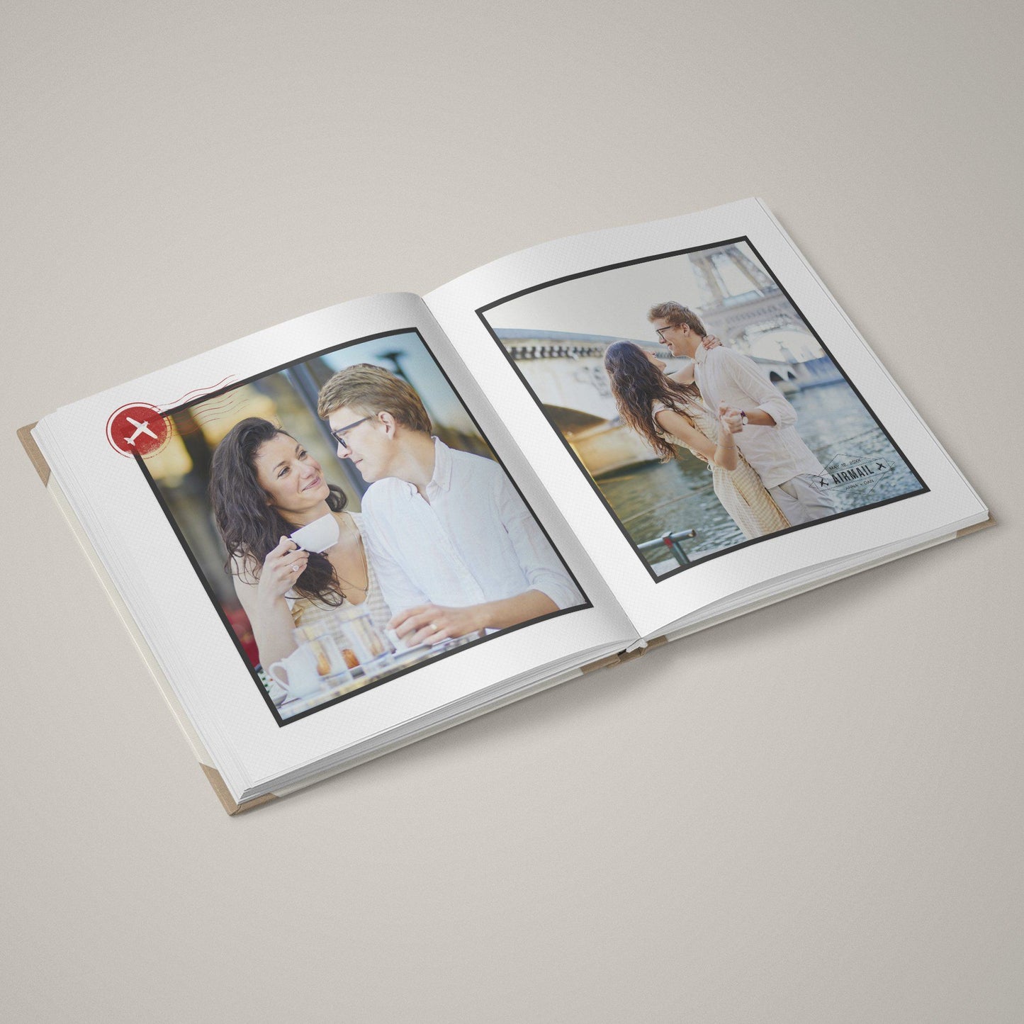 Amore Postale - 12x24 - Album Spreads-Photoshop Template - Graphic Authority